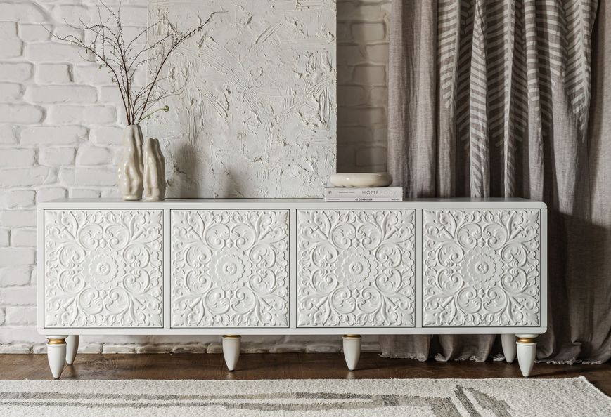Тумба під телевізор Roco Flover 1726х370х600 мм, комод під ТБ (white) roco-flover-2 фото