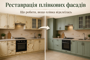 Реставрація плівкових фасадів: що робити, якщо плівка відклеїлась фото