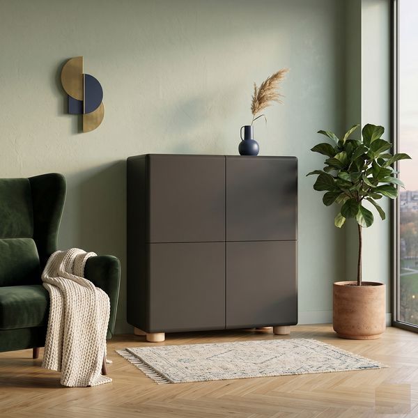 Комод у спальню Roco Loft 875х370х920 мм, білий фарбований МДФ roco-loft-3 фото