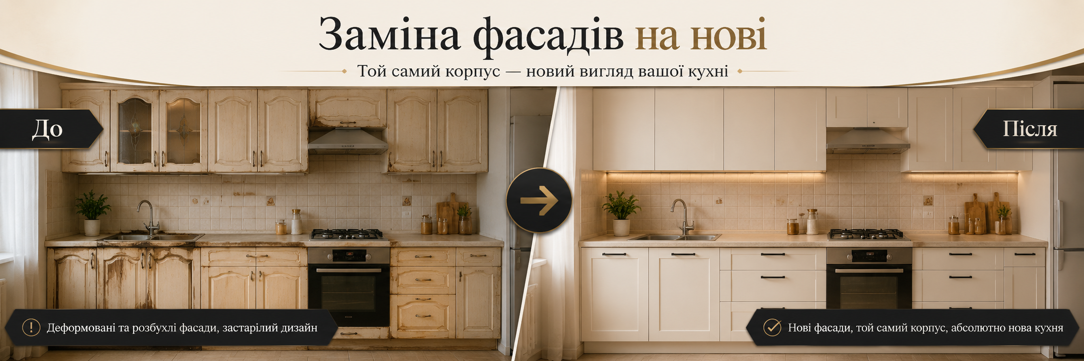 Заміна фасадів на нові